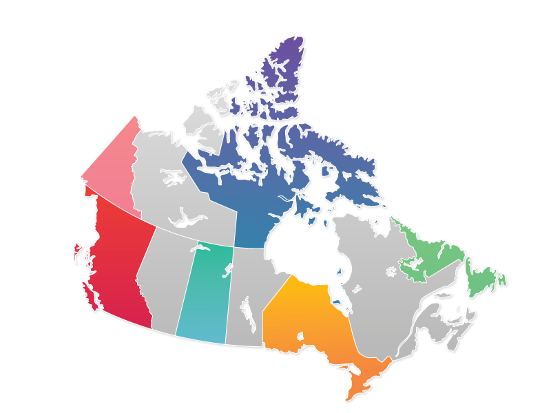 canada map
