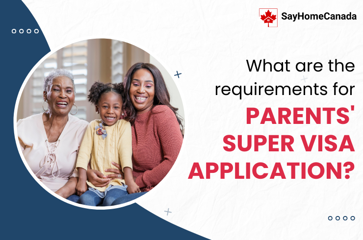 Requirements for parents' super visa application