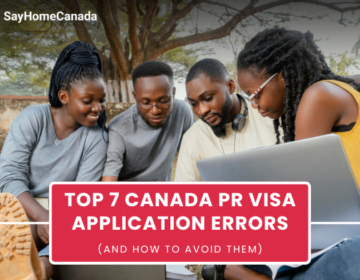 Canada PR visa application errors