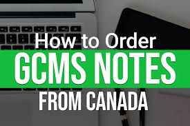 Order GCMS Notes from canada